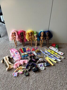 Lot of 6 Rainbow High/JH Dolls & Clothes Skylar Krystal Daria Kia Sunny Jade(JH)